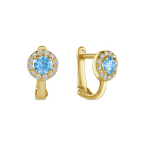 Серьги с фианитами - фото 1 Серьги с фианитами - фото 1