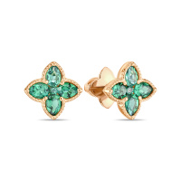 Серьги с гидротермальным изумрудом - фото 1 Серьги с гидротермальным изумрудом - фото 1