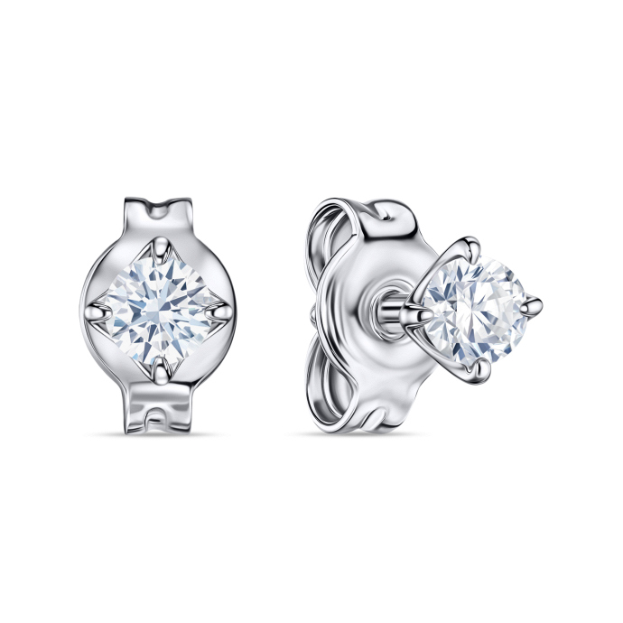 Серьги с бриллиантами - фото 1