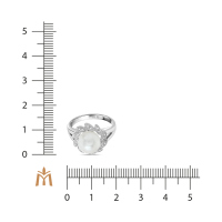 Кольцо с жемчугом и фианитом - фото 2 Кольцо с жемчугом и фианитом - фото 2