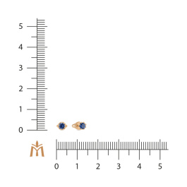 Серьги с сапфирами