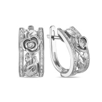 Серьги с бриллиантами и цветными сапфирами - фото 1 Серьги с бриллиантами и цветными сапфирами - фото 1