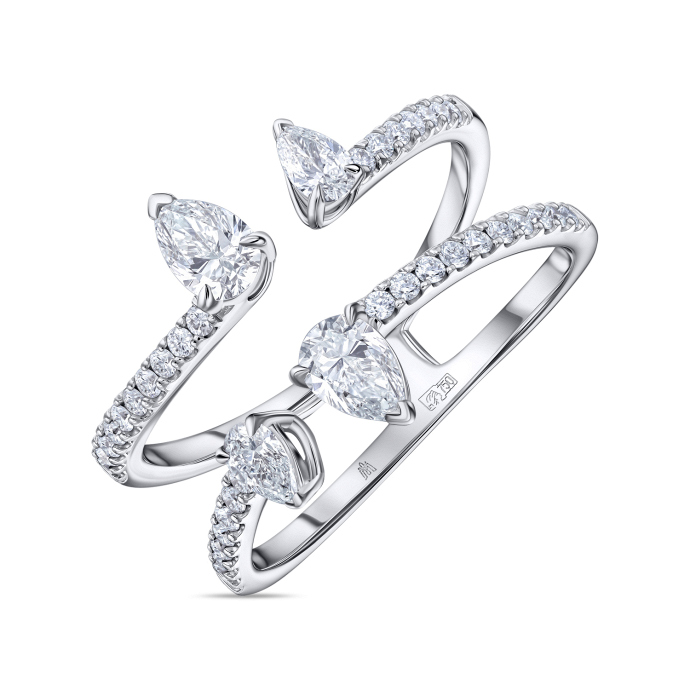 Кольцо с бриллиантами - фото 1