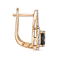 Серьги с бриллиантами и цветными сапфирами - фото 2