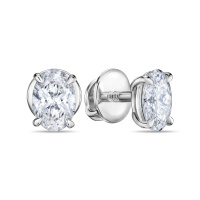 Серьги с бриллиантом - фото 1