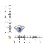 Кольцо с бриллиантами и танзанитом - фото 2