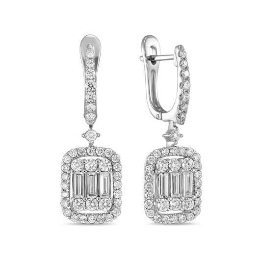 Серьги с бриллиантом