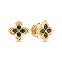 Серьги с облагороженными бриллиантами - фото 1