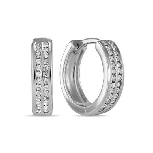 Серьги с фианитами