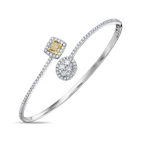 Браслет жесткий с бриллиантами - фото 1 Браслет жесткий с бриллиантами - фото 1