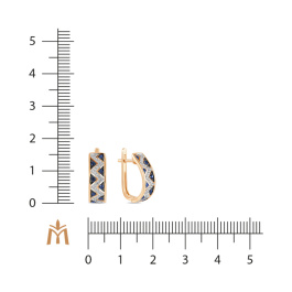 Серьги с сапфирами и бриллиантами