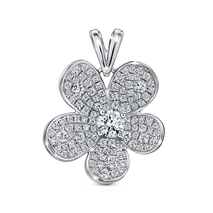 Подвеска с бриллиантами - фото 1