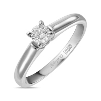 Кольцо с бриллиантом - фото 1