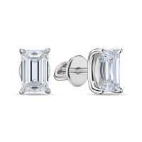 Серьги с бриллиантом - фото 1