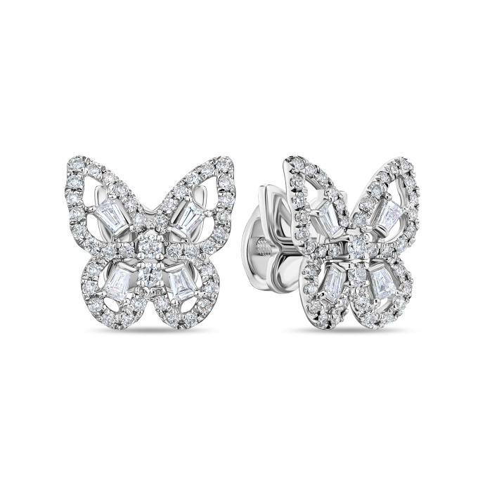 Серьги с бриллиантами - фото 1 Серьги с бриллиантами - фото 1