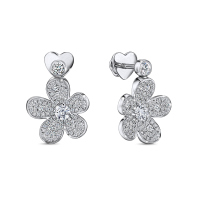 Серьги с бриллиантами - фото 1