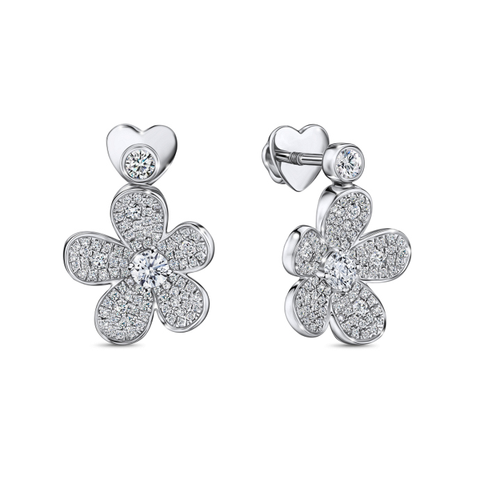 Серьги с бриллиантами - фото 1