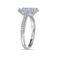 Кольцо с аквамарином и бриллиантами - фото 2 Кольцо с аквамарином и бриллиантами - фото 2