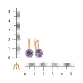 Серьги с аметистами