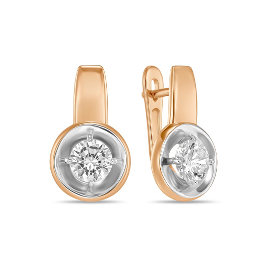 Серьги с фианитами