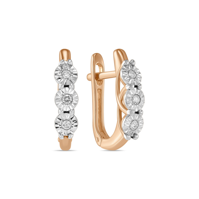 Серьги с бриллиантами - фото 1 Серьги с бриллиантами - фото 1