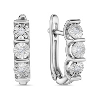 Серьги с бриллиантами - фото 1