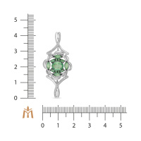 Брошь с бриллиантами и изумрудами - фото 2