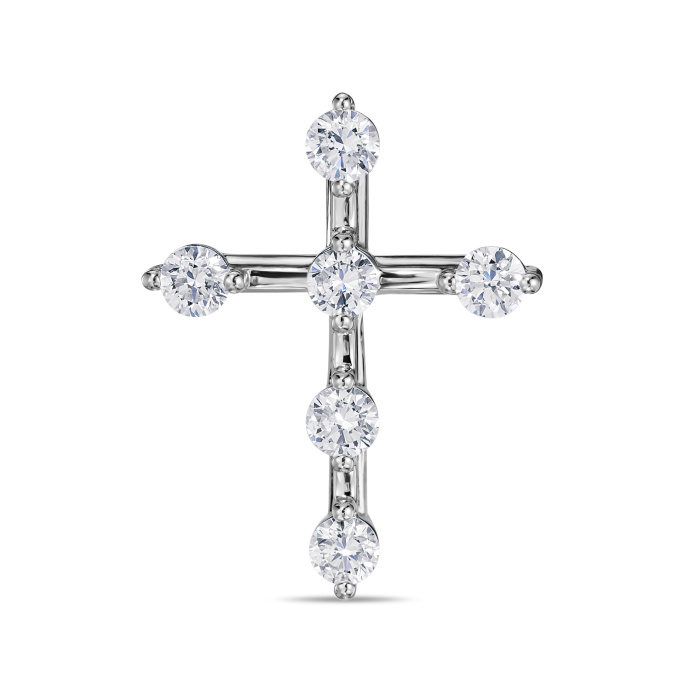 Крест с бриллиантом - фото 1 Крест с бриллиантом - фото 1