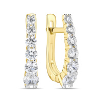 Серьги с фианитами - фото 1 Серьги с фианитами - фото 1