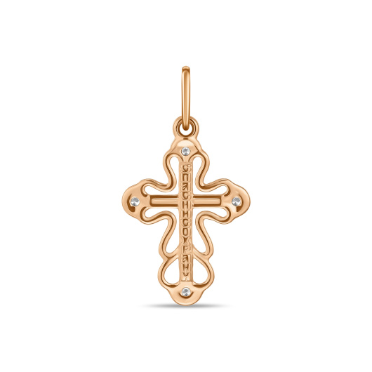 Крест с фианитами