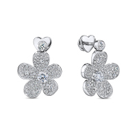 Серьги с бриллиантами - фото 1