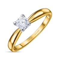 Кольцо с бриллиантом - фото 1 Кольцо с бриллиантом - фото 1