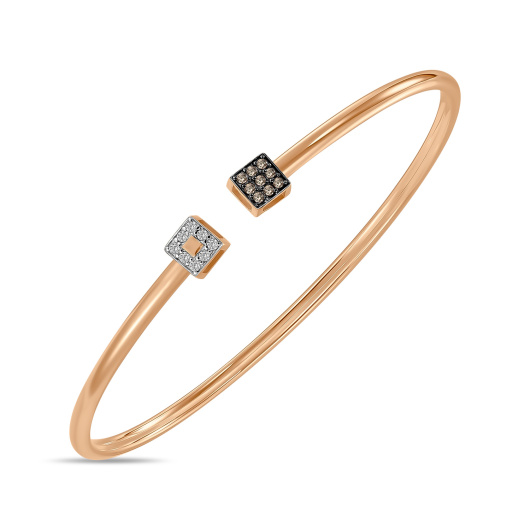 Браслет жесткий с фианитами