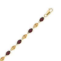 Браслет с цитринами и гранатом - фото 1 Браслет с цитринами и гранатом - фото 1