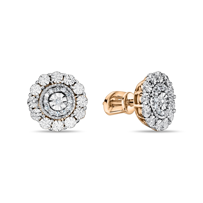 Серьги с бриллиантами - фото 1