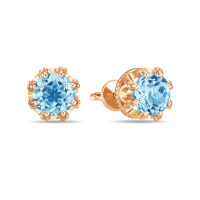 Серьги с топазом - фото 1 Серьги с топазом - фото 1