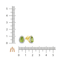 Серьги с бриллиантами и перидотами - фото 2 Серьги с бриллиантами и перидотами - фото 2