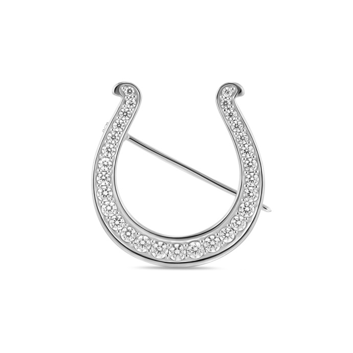 Брошь с фианитами - фото 1