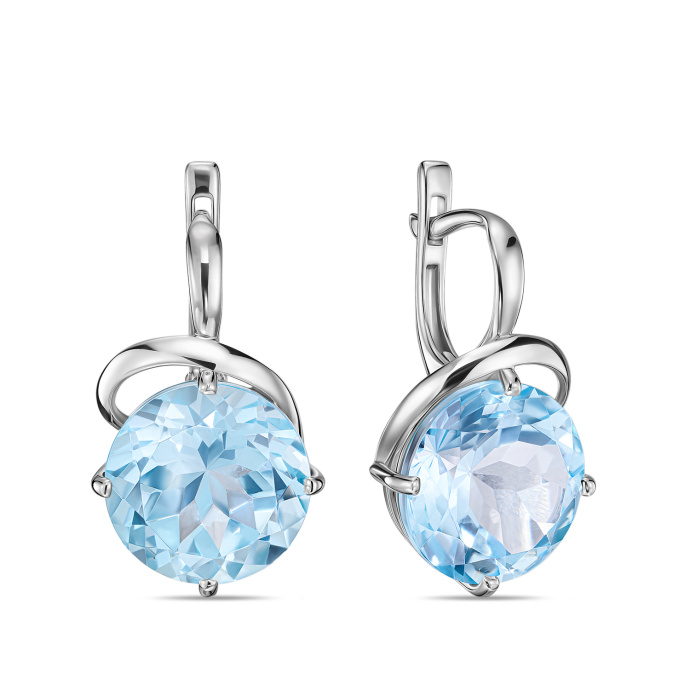 Серьги с топазами - фото 1 Серьги с топазами - фото 1