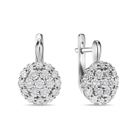 Серьги с бриллиантами - фото 1