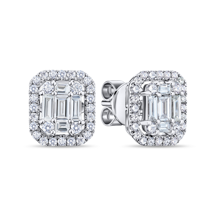 Серьги с бриллиантами - фото 1