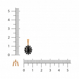 Подвеска с цветными сапфирами