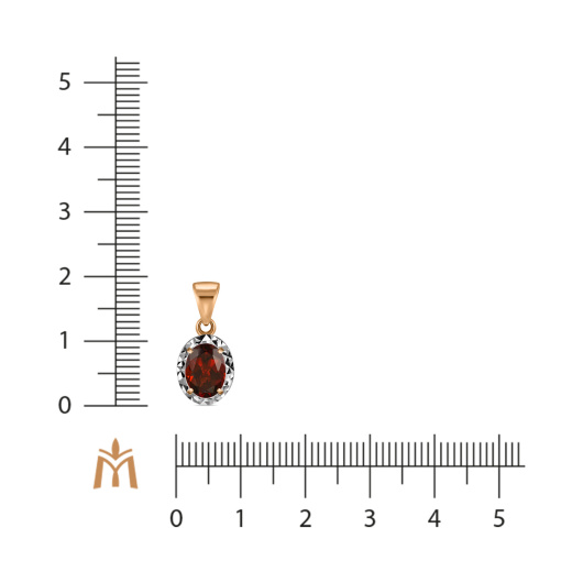 Подвеска с гранатом