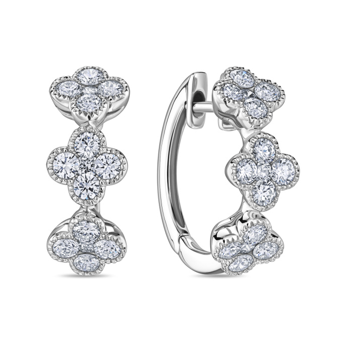 Серьги с бриллиантами - фото 1