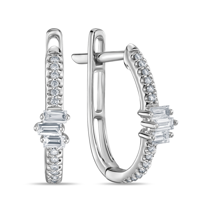 Серьги с бриллиантами - фото 1