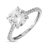 Кольцо с бриллиантом - фото 1