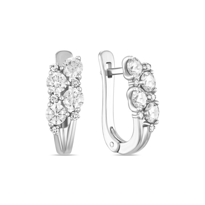 Серьги с бриллиантами - фото 1 Серьги с бриллиантами - фото 1