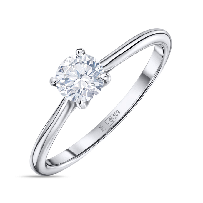 Кольцо с бриллиантом - фото 1