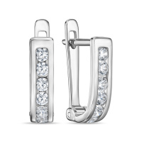 Серьги с фианитами - фото 1 Серьги с фианитами - фото 1