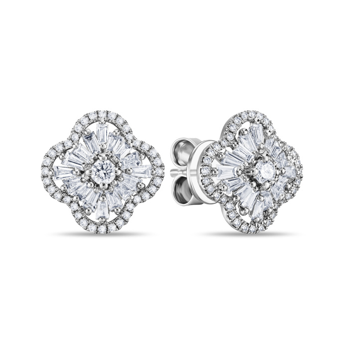 Серьги с бриллиантами - фото 1